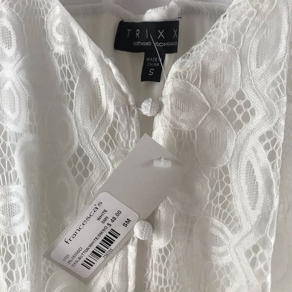 Francesca’s White Lace Romper - Picture 9 of 10